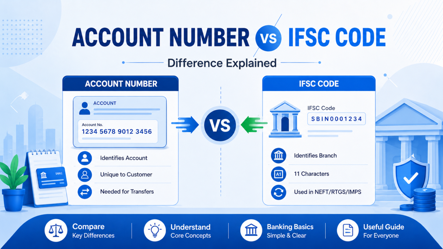 Bank Account Number vs IFSC Code: Difference Explained