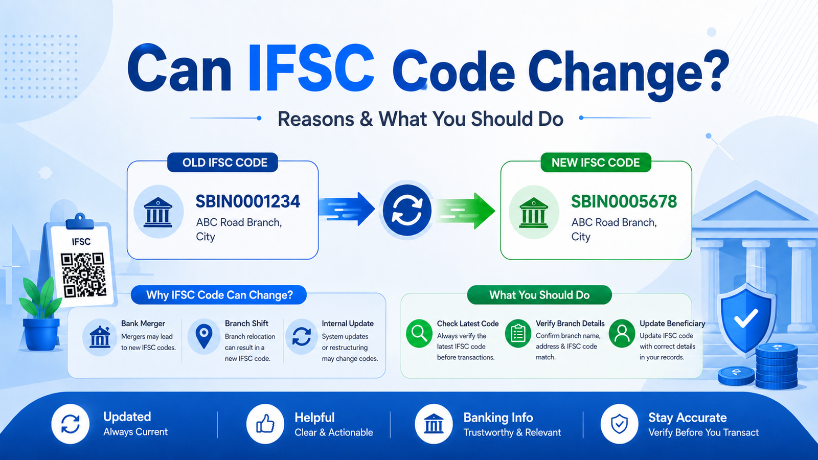 Can IFSC code change reasons and what users should do
