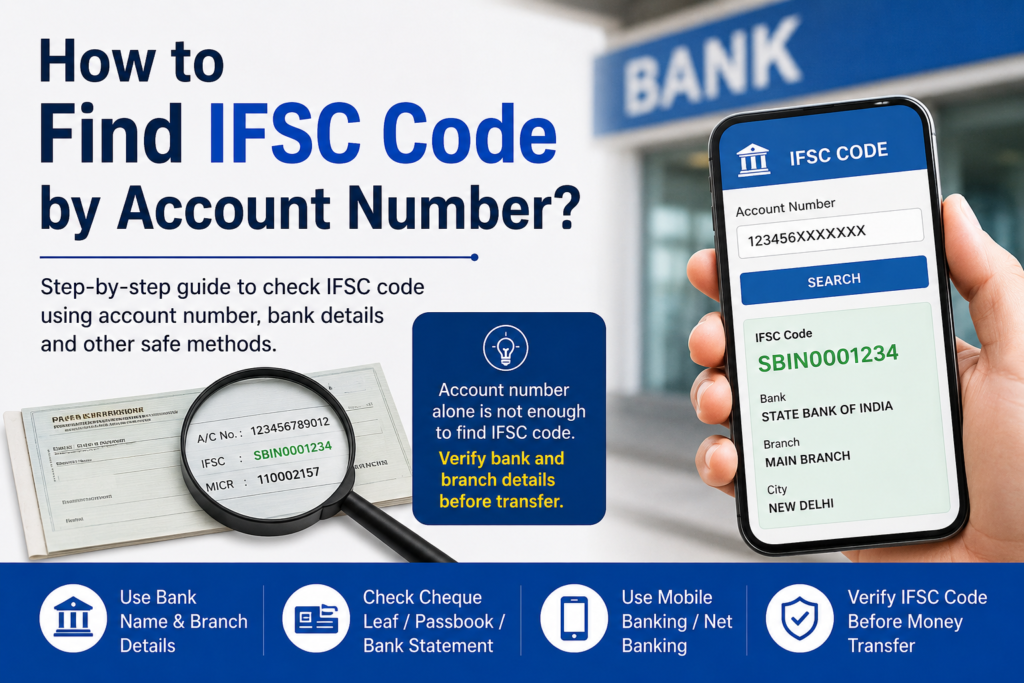 How to find IFSC code by account number