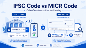 Difference Between IFSC Code and MICR Code