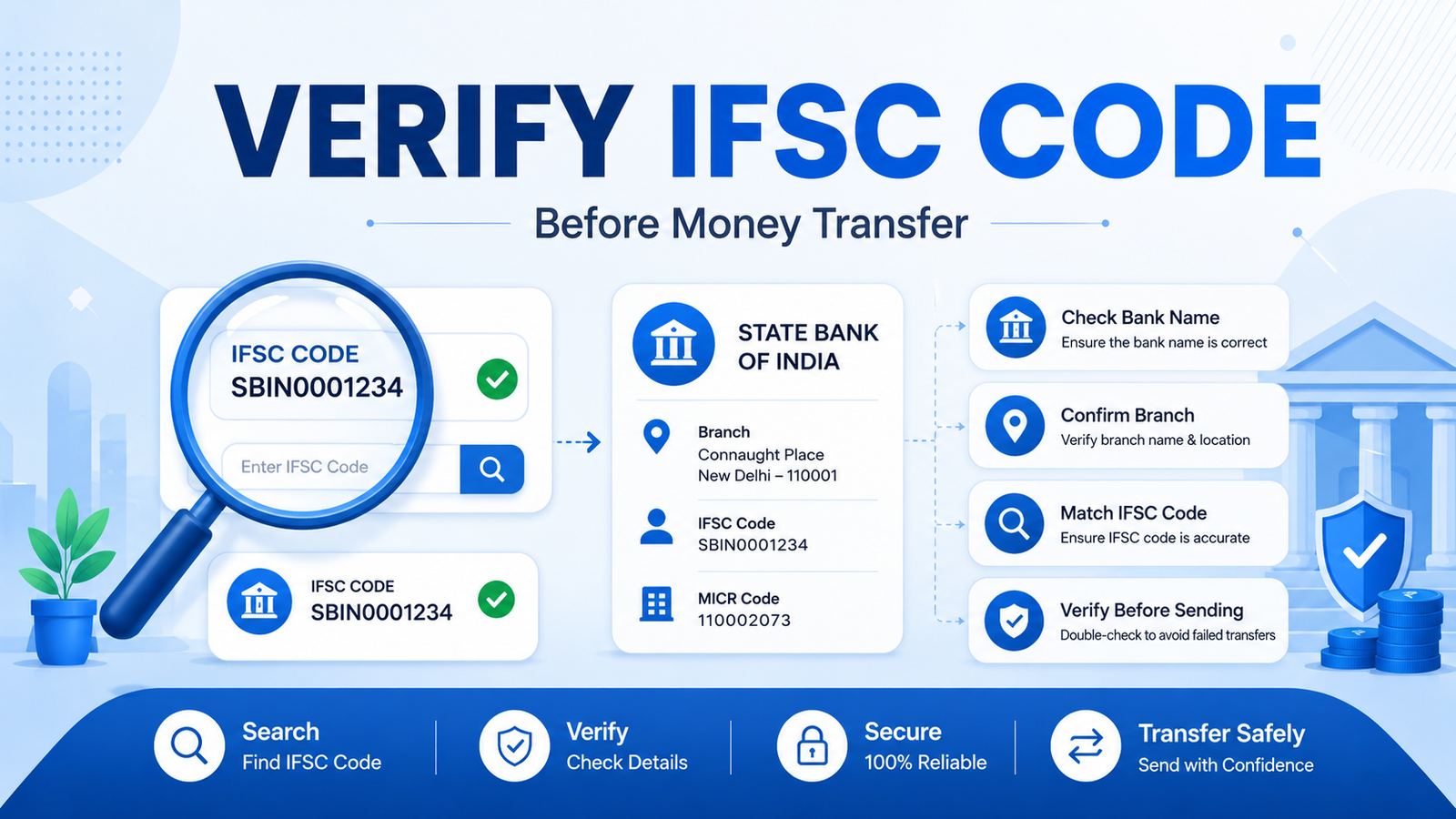 How to verify IFSC code before money transfer
