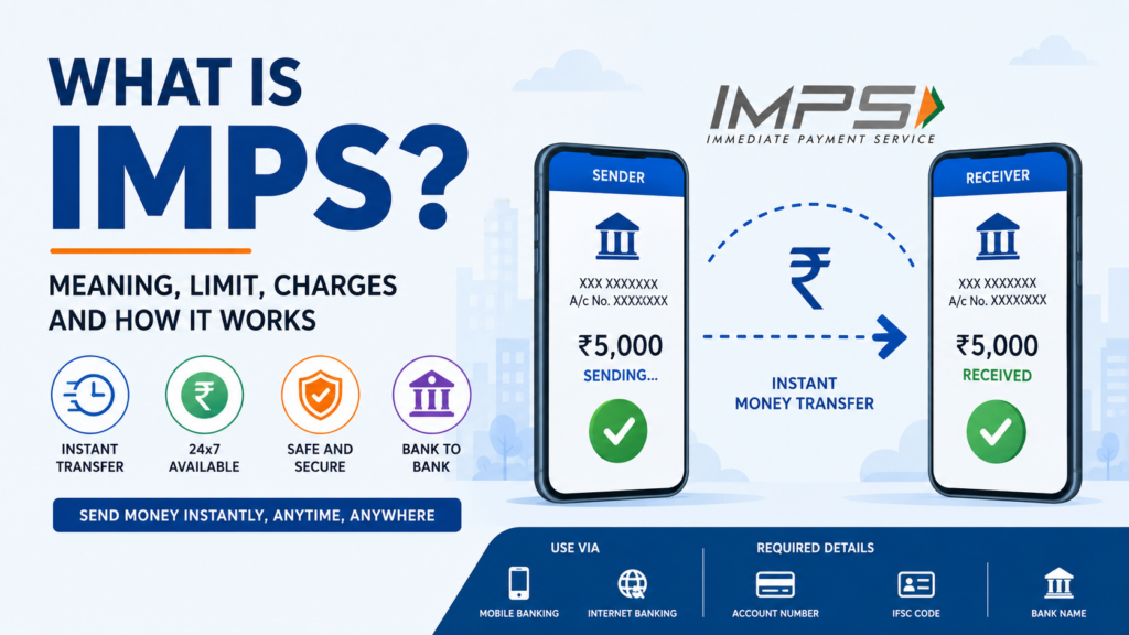 What is IMPS meaning limit charges and how IMPS transfer works